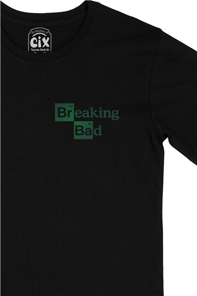 Breaking Bad Cep Logo Tasarımlı Siyah Tişört