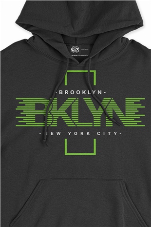 Brooklyn New York City Siyah Sweatshirt Hoodie