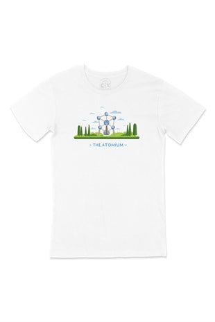 Brüksel Atomium Tişört