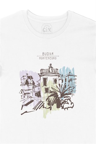 Budva Karadağ Kule Tişört