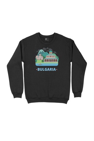 Bulgaristan Siyah Sweatshirt
