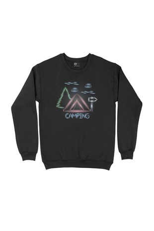 Camoing Neon Siyah Sweatshirt