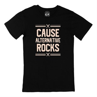 Cause Alternative Rocks Siyah Tişört