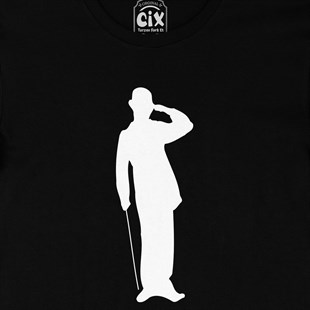 Charlie Chaplin Gölge Siyah Tişört