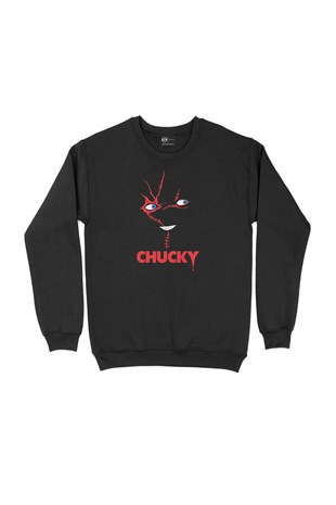 Chucky Siyah Sweatshirt
