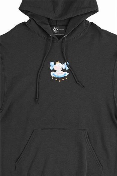 Cute Boy Elephant Minimal Kapşonlu Sweatshirt Hoodie