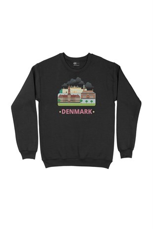 Danimarka Siyah Sweatshirt