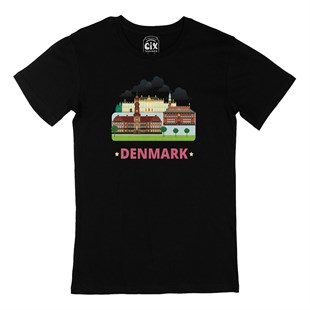 Danimarka Siyah Tişört