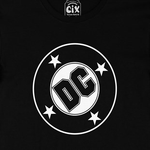 DC Comics Logolu Siyah Tişört