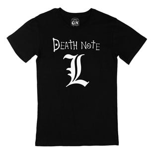 Death Note L Siyah Tişört
