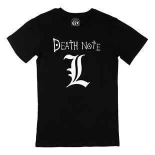Death Note L Siyah Tişört