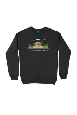 Deoksugung Sarayı Siyah Sweatshirt