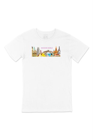 Discover World Tişört