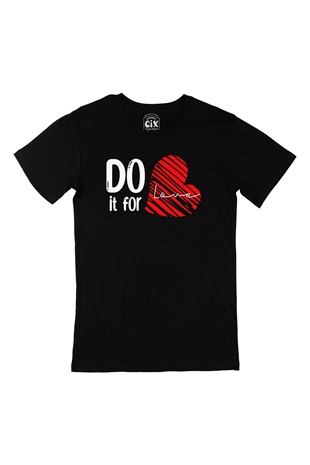 Do It For Love Siyah Tişört