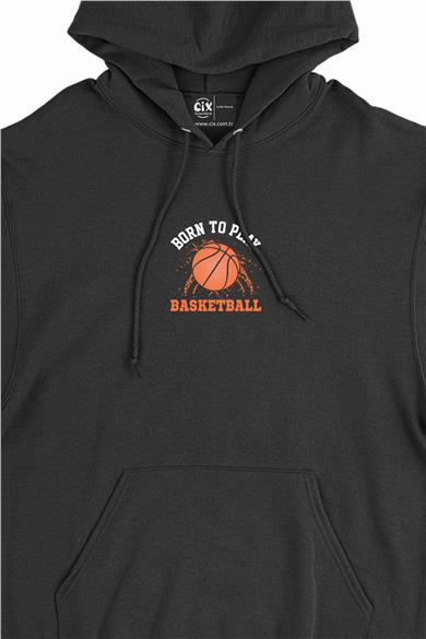 Doğuştan Basketbolcu Minimal Kapşonlu Sweatshirt Hoodie
