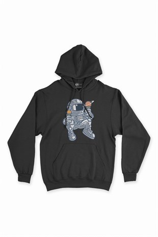 Dondurmalı Astronot Kapşonlu Sweatshirt Hoodie