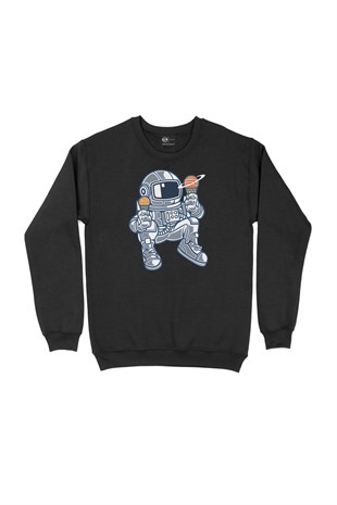 Dondurmalı Astronot Sweatshirt