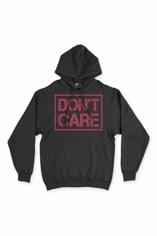 Dont Care Siyah Sweatshirt Hoodie