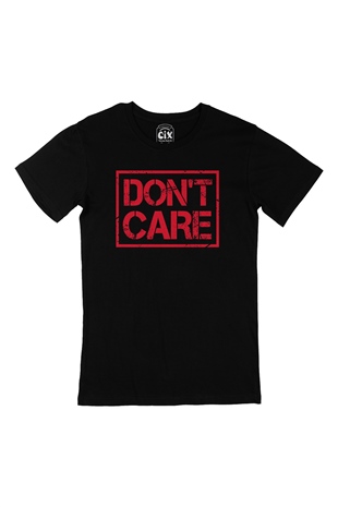 Dont Care Siyah Tişört