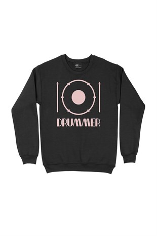 Drummer Siyah Sweatshirt