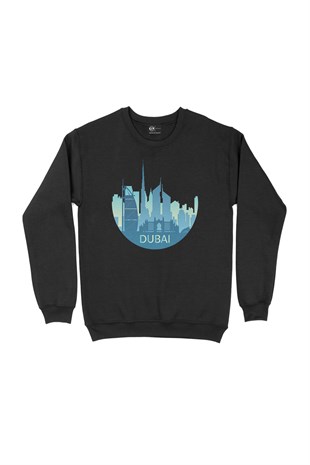 Dubai Siyah Sweatshirt