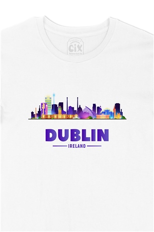 Dublin İrlanda Manzaralı Tişört
