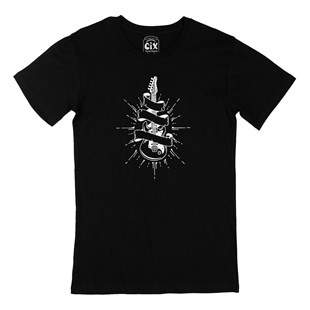 Elektro Gitar Siyah Tişört