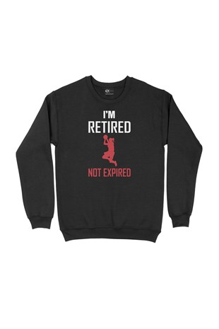 Emekli Basketbolcu Siyah Sweatshirt