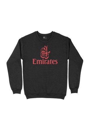 Emirates Siyah Sweatshirt