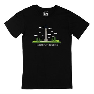 Empire State Siyah Tişört