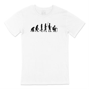 Evolution Human Work Tişört