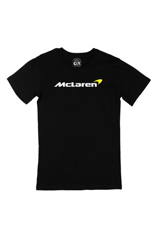 F1 Mc Laren Logolu Siyah Tişört