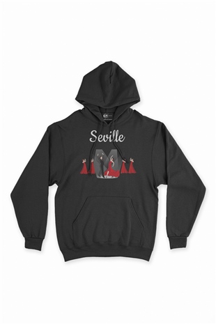 Flemenko Sevilya Siyah Sweatshirt Hoodie