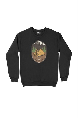 Forest Adventure Siyah Sweatshirt