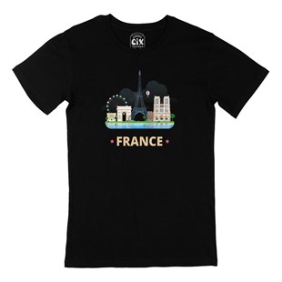 Fransa Siyah Tişört