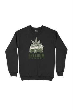 Freedom Club Siyah Sweatshirt