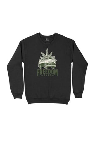 Freedom Club Siyah Sweatshirt