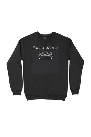 Friends Koltuğu Siyah Sweatshirt