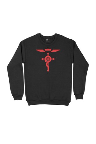 Full Metal Alchemist Siyah Sweatshirt