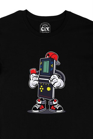 Game Boy Siyah Tişört