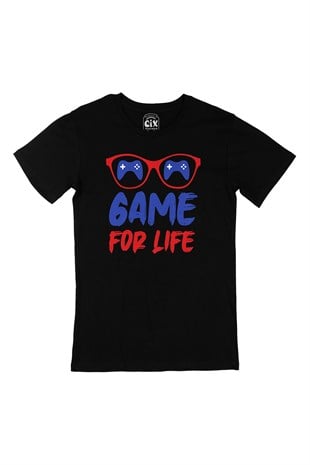 Game For Life Siyah Tişört