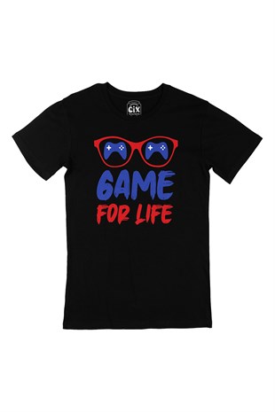 Game For Life Siyah Tişört