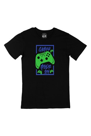 Gamer Mode On Siyah Tişört