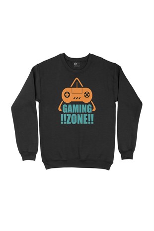 Gaming Zone Siyah Sweatshirt