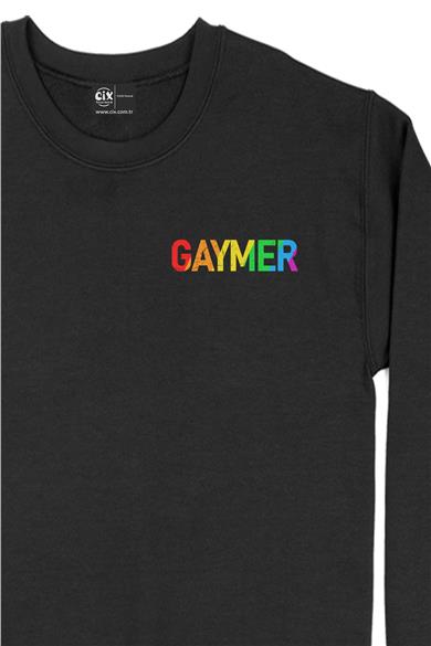 Gaymer Cep Tasarım Baskılı Sweatshirt
