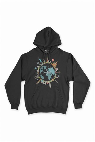 Gezgin Kapşonlu Sweatshirt Hoodie