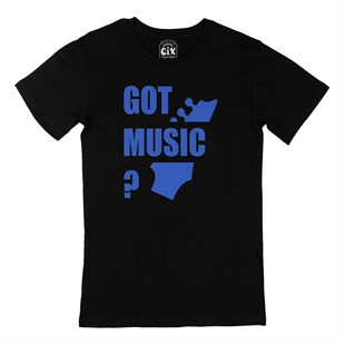 Got Music Siyah Tişört