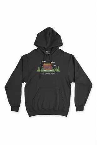 Grand Otel Taipei  Siyah Kapşonlu Sweatshirt Hoodie