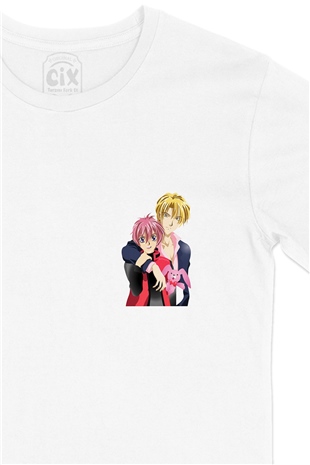 Gravitation Anime Cep Logo Tasarımlı Beyaz Tişört