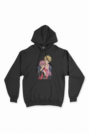 Gravitation Anime Siyah Kapşonlu Sweatshirt Hoodie
